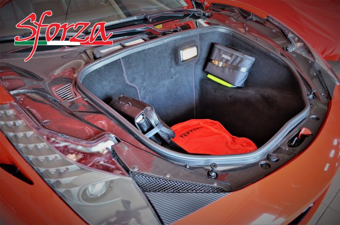 Ferrari 458 Spider front trunk carbon lid panels LHD