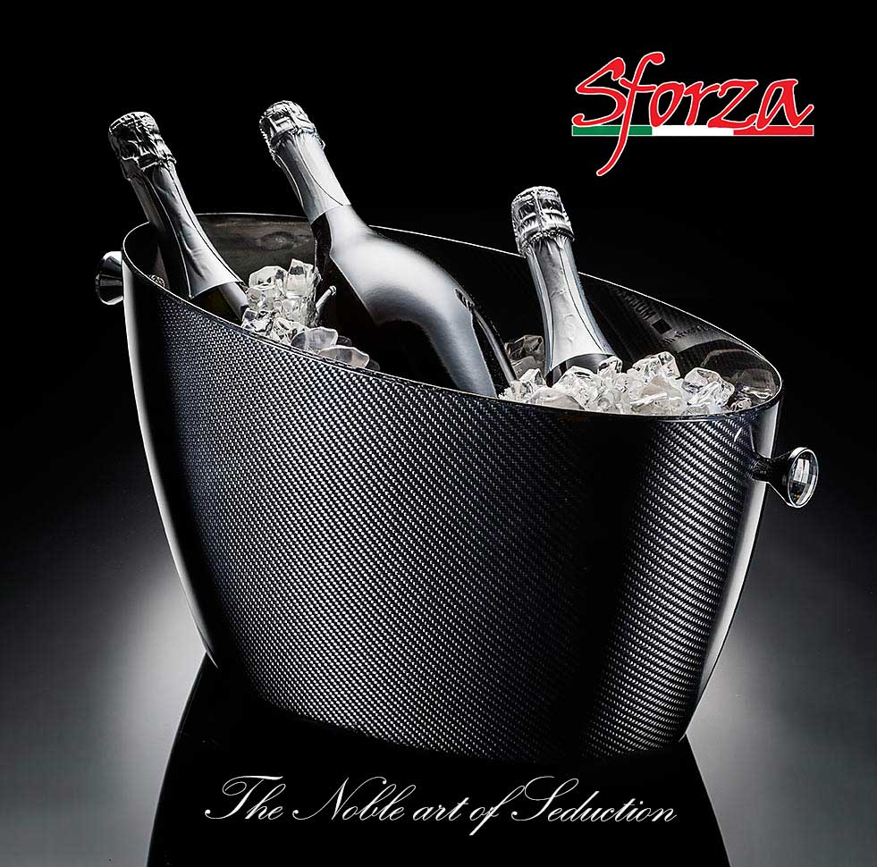 Glacette portaghiaccio Champagne Carbonio Sforza