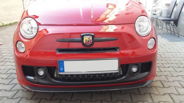 Abarth 500 595 carbon front spoiler 2008 2015