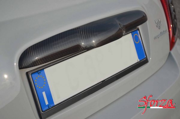 Abarth 595 carbon rear hatch handle cover