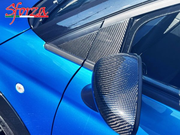 Abarth 595 carbon triangle covers