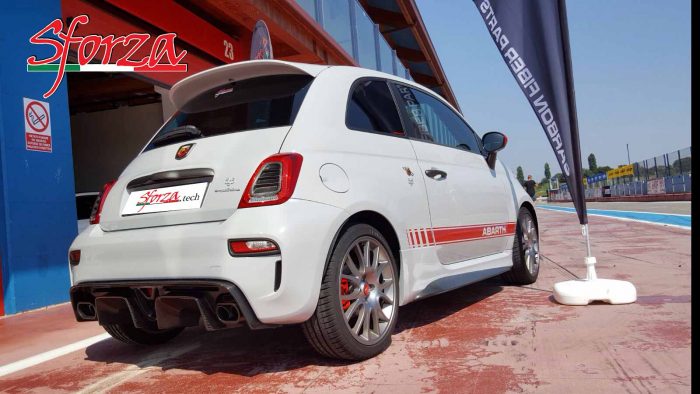 Only Abarth and Show Abarth 595 in pit lane
