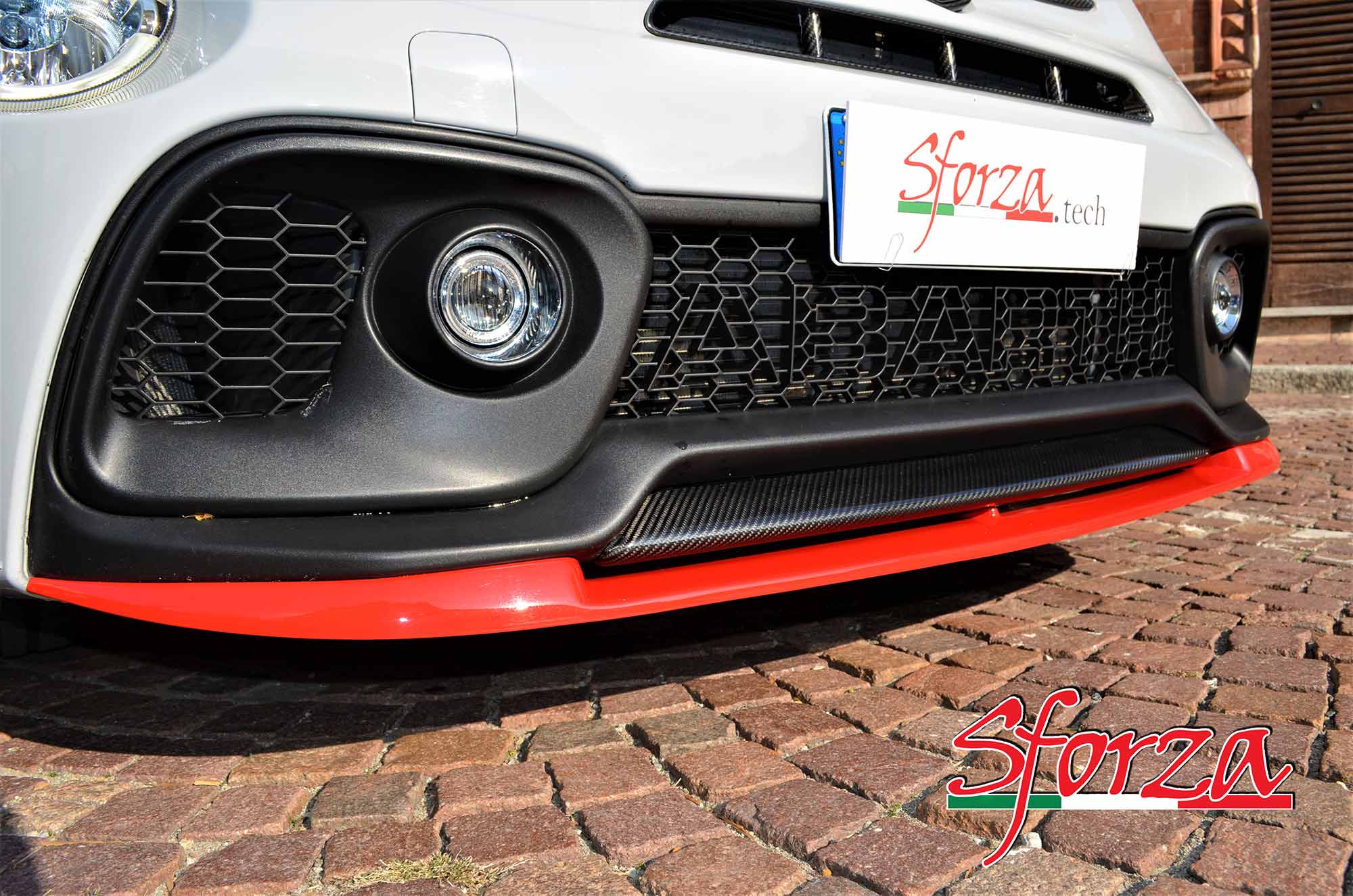 Abarth 595 Spoiler Vetroresina anteriore per modelli restyling <2016