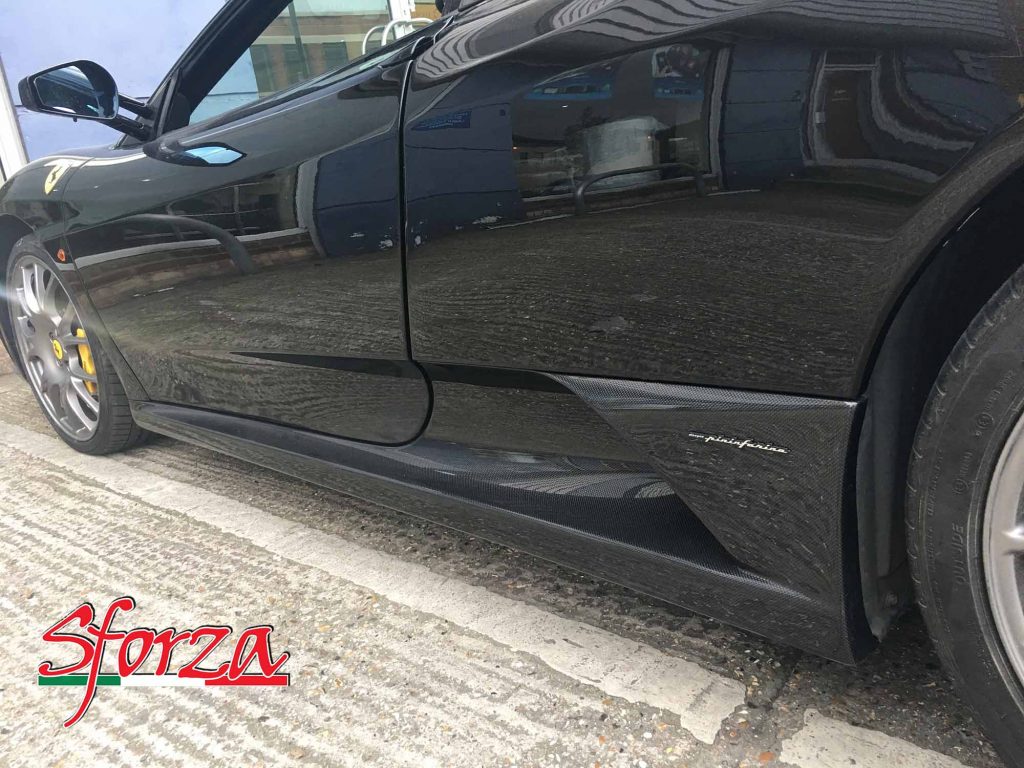 Ferrari F430 Seitenschweller Carbon Sforza schwarz