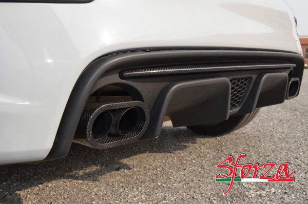 Abarth 595 carbon terminal monza exhaust pipes