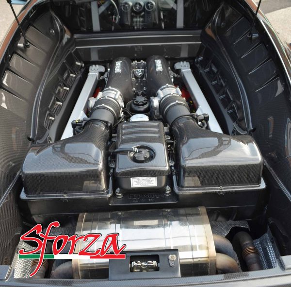 Ferrari F430 Scuderia carbon fiber engine bay