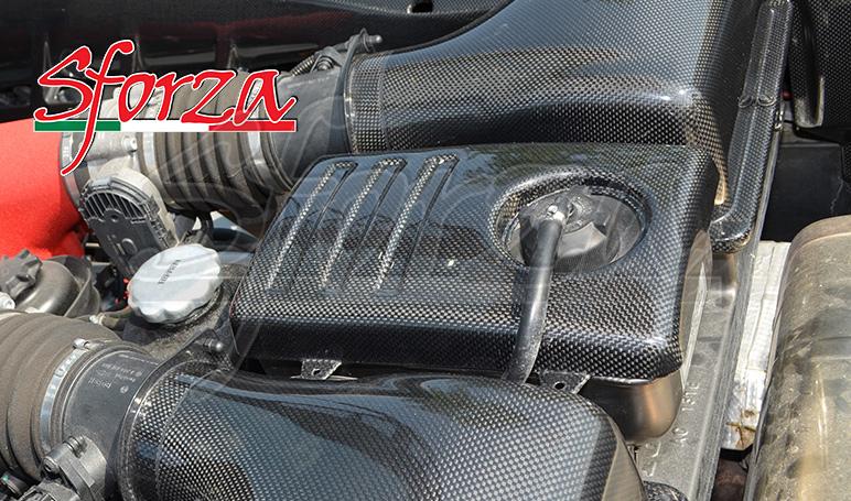 Ferrari F430 carbon fiber cooling tank cover engine