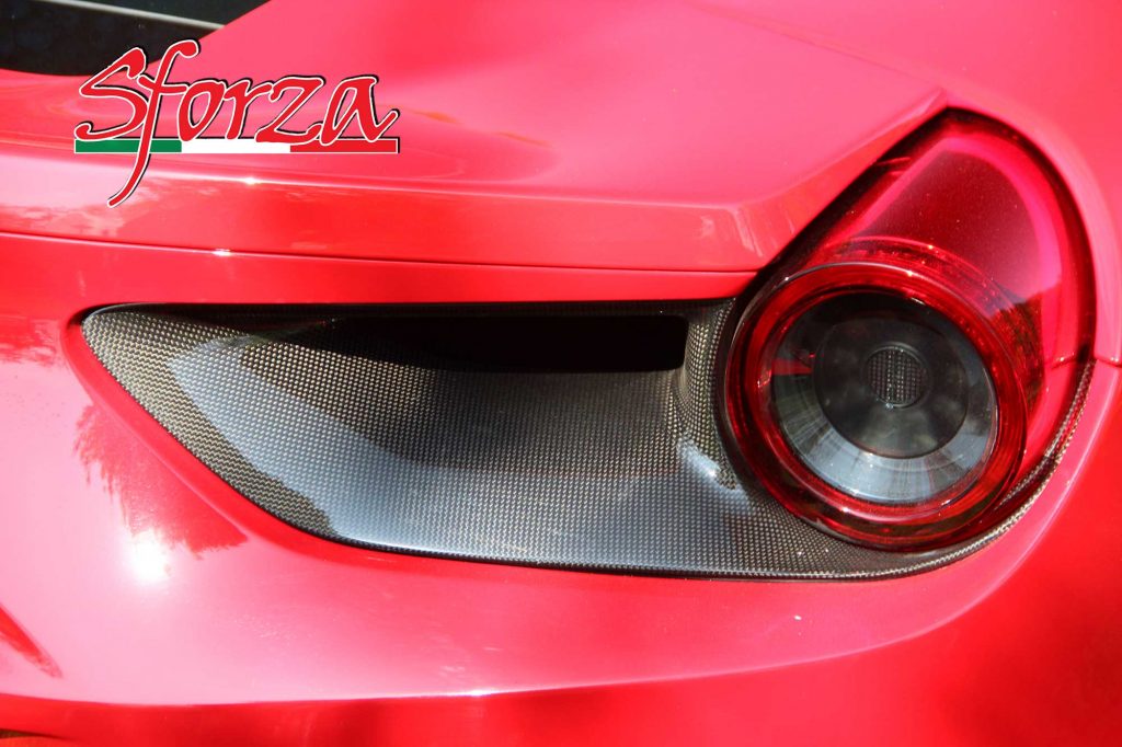 Ferrari 488 carbon fiber tail light satellites gtb