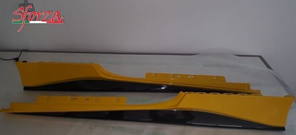 Ferrari 488 carbon fiber rocker panels yellow modena