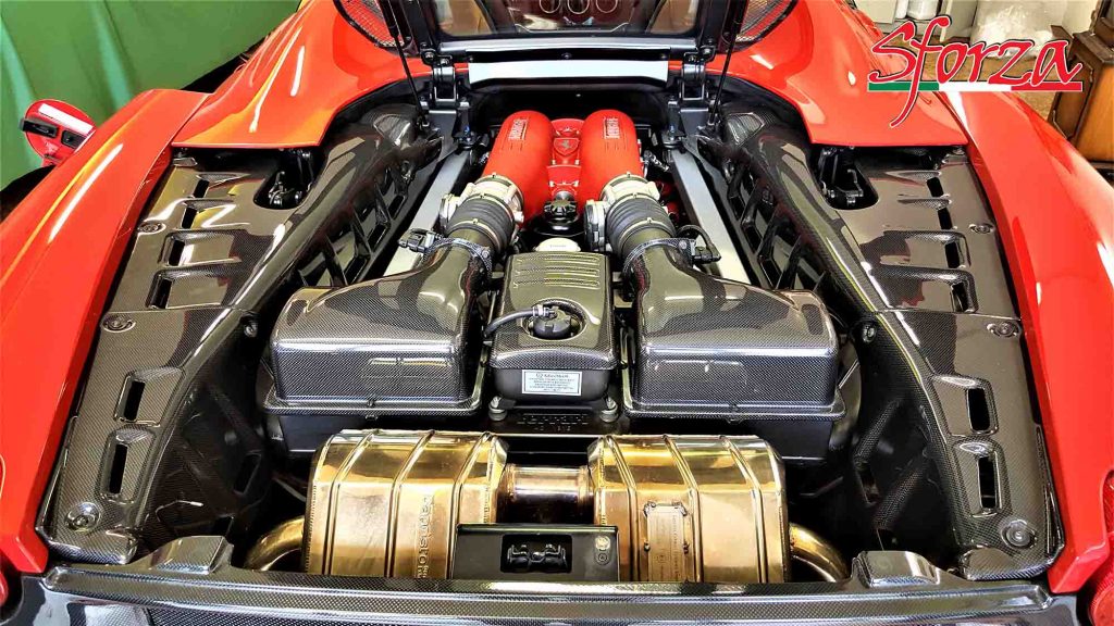 Ferrari F430 Spider Motorraumverkleidung Carbon