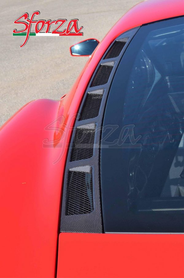 Ferrari F430 berlinetta rear hood carbon grills