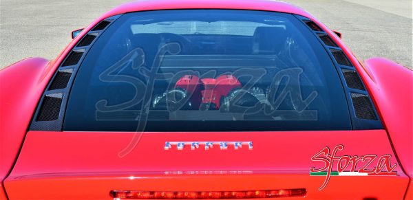 Ferrari F430 coupe rear hood carbon grills