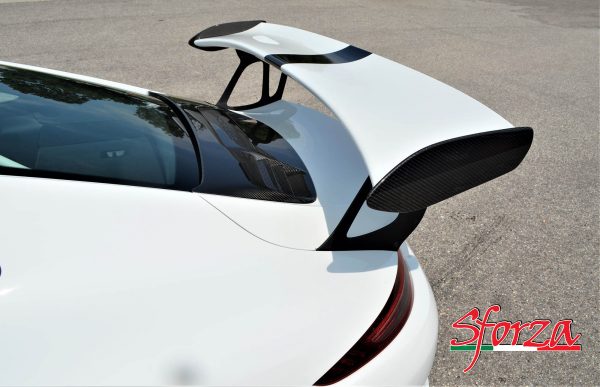 Porsche 911 991.1 GT3 RS Carbon Rear Wing end Plates white
