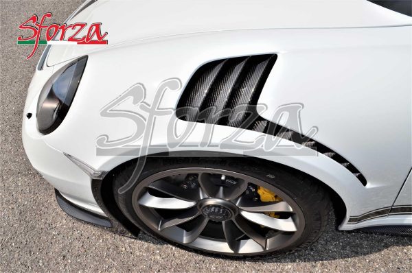 Porsche 911 991.1 GT3 RS Lamellen Lufteinlass Blenden Carbon