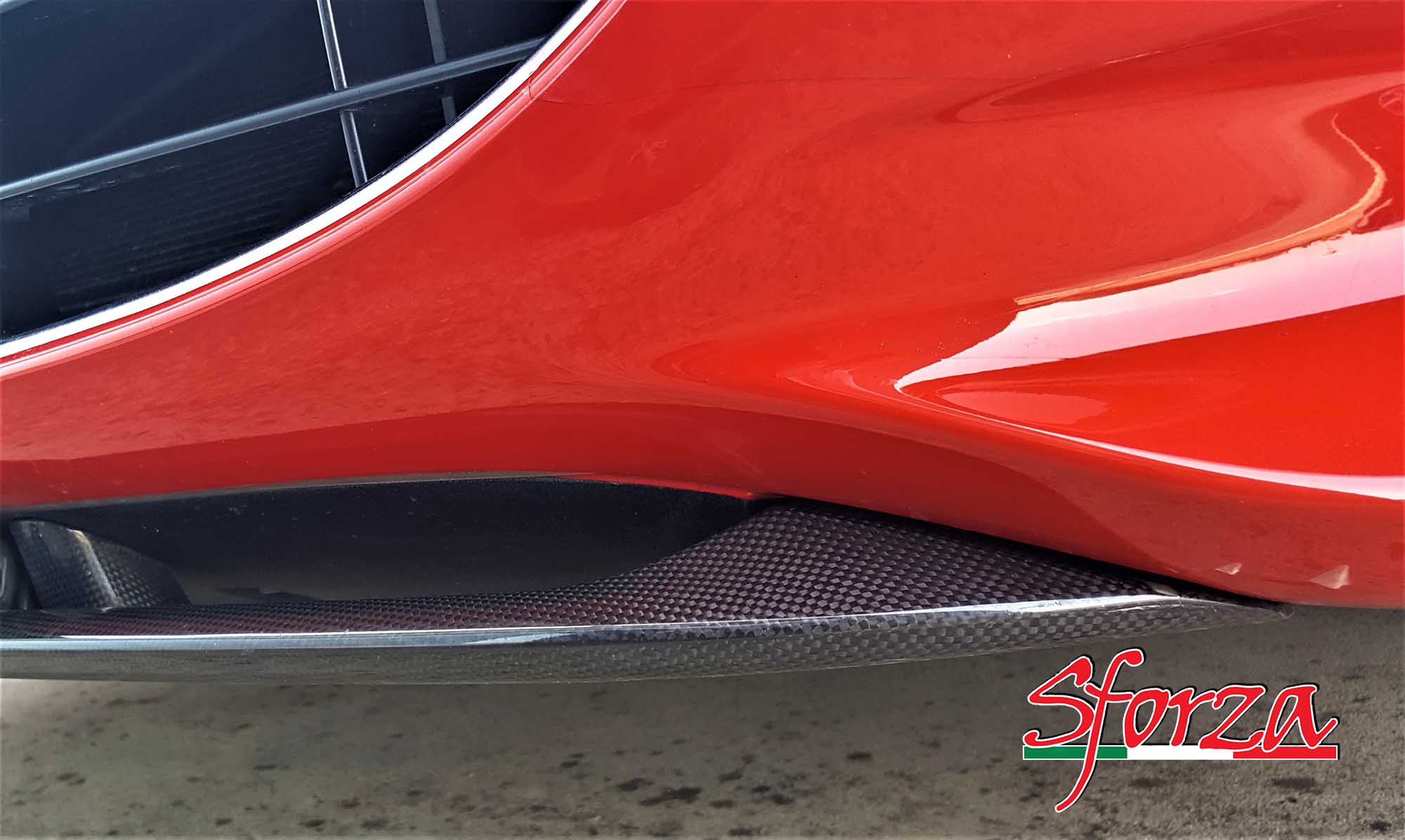 Ferrari california spoiler anteriore carbonio