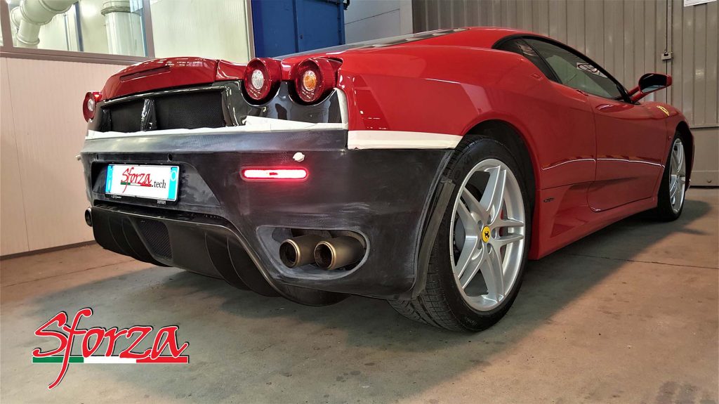 Ferrari F430 Paraurti posteriore per collegatore carbonio scuderia