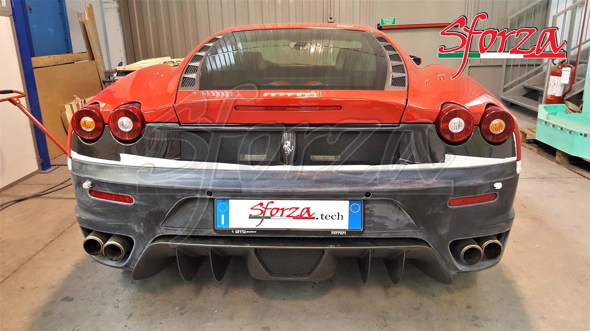 Ferrari F430 Paraurti posteriore per collegatore carbonio upgrade scuderia