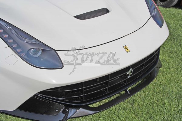 Ferrari F12 berlinetta Carbon front Spoiler lip bianco avus