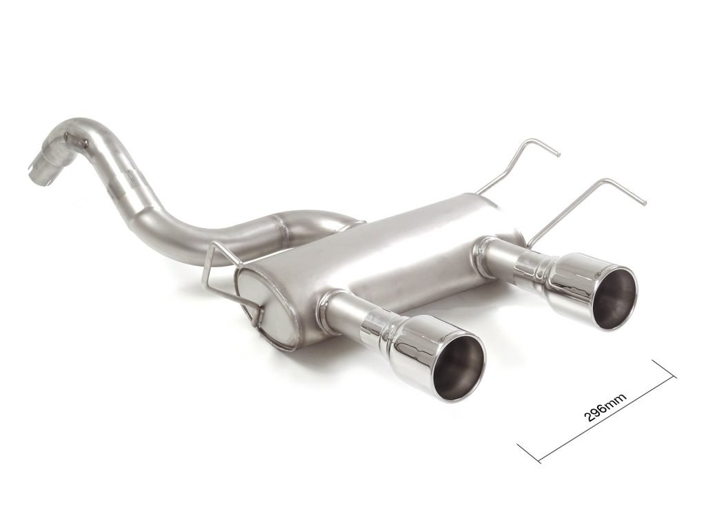 Abarth 500 595 rear exhaust  silencer end pipes 102 mm