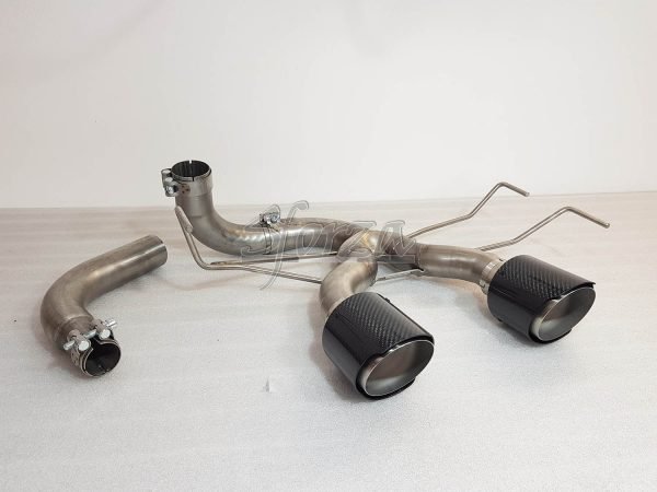 Abarth 500 595 rear exhaust tube carbon end pipes 114 mm