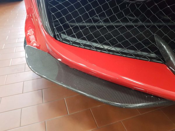 Ferrari 488 pista spoiler laterali carbonio paraurti anteriore