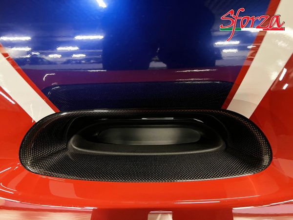 Ferrari F8 Carbon front S Duct installed