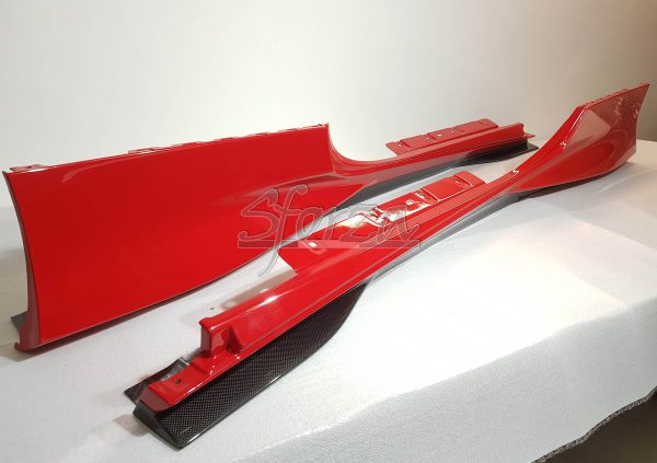 Ferrari F8 Carbon rocker panels Sideskirts tributo
