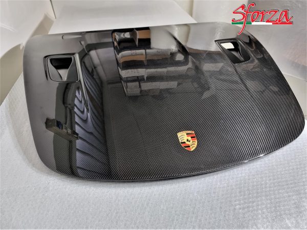 Porsche 911 991 GT2 GT3 RS carbon front bonnet hood with NACA vents